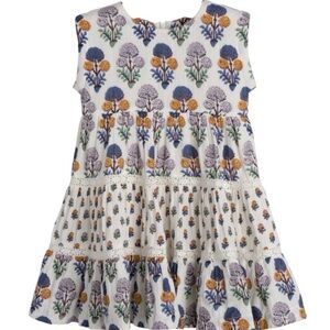 NWT Pink Chicken Peach Dress Multi Medallion Floral